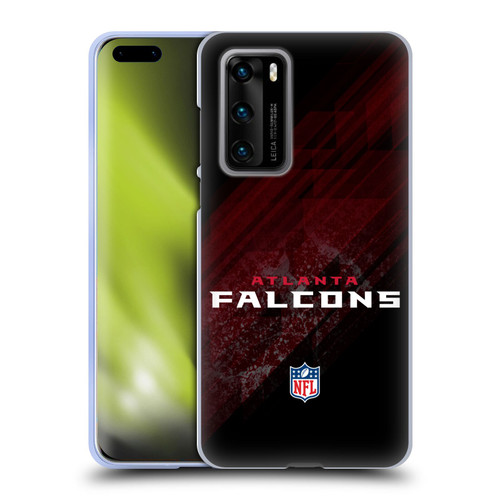 NFL Atlanta Falcons Logo Blur Soft Gel Case for Huawei P40 5G