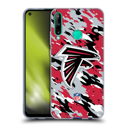 NFL Atlanta Falcons Logo Camou Soft Gel Case for Huawei P40 lite E