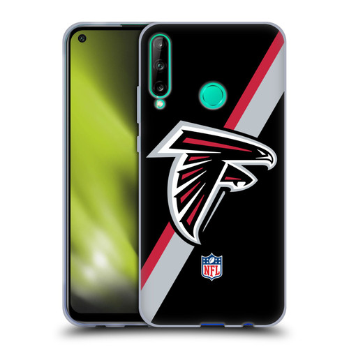 NFL Atlanta Falcons Logo Stripes Soft Gel Case for Huawei P40 lite E