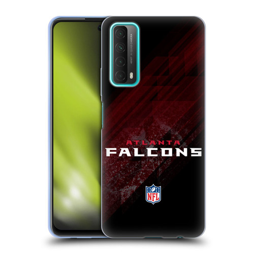 NFL Atlanta Falcons Logo Blur Soft Gel Case for Huawei P Smart (2021)