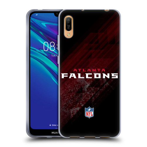 NFL Atlanta Falcons Logo Blur Soft Gel Case for Huawei Y6 Pro (2019)