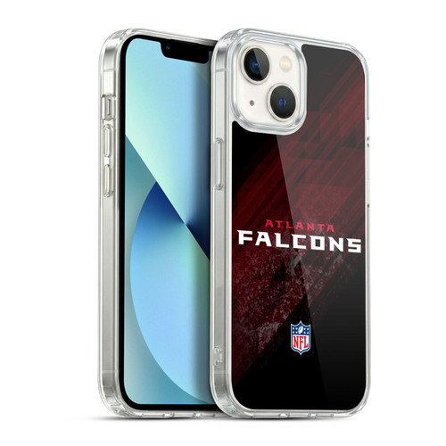 NFL Atlanta Falcons Logo Blur Soft Gel Case for Apple iPhone 13