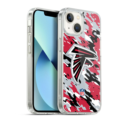 NFL Atlanta Falcons Logo Camou Soft Gel Case for Apple iPhone 13