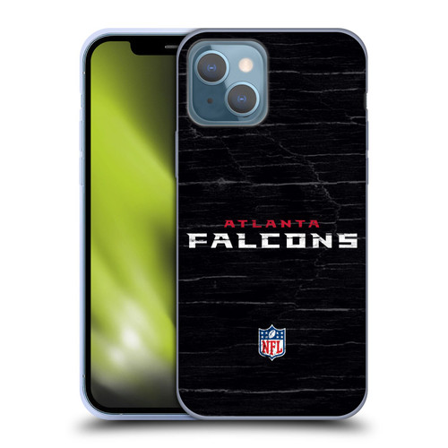 NFL Atlanta Falcons Logo Distressed Look Soft Gel Case for Apple iPhone 13