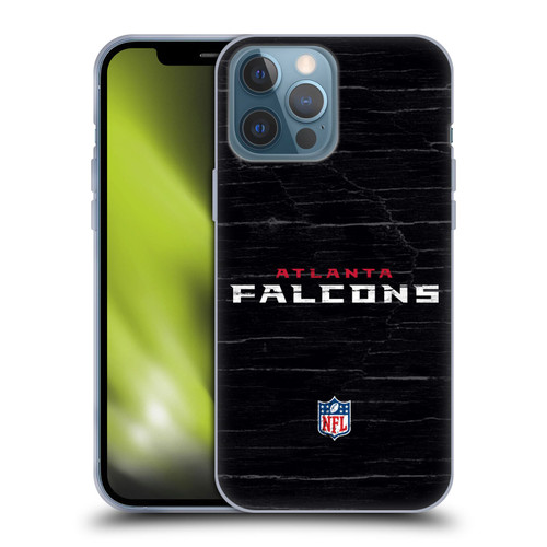 NFL Atlanta Falcons Logo Distressed Look Soft Gel Case for Apple iPhone 13 Pro Max