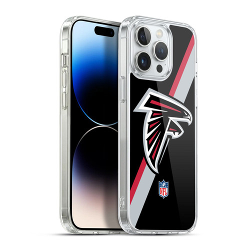 NFL Atlanta Falcons Logo Stripes Soft Gel Case for Apple iPhone 13 Pro Max & MagSafe