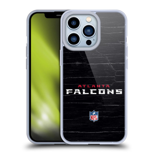 NFL Atlanta Falcons Logo Distressed Look Soft Gel Case for Apple iPhone 13 Pro