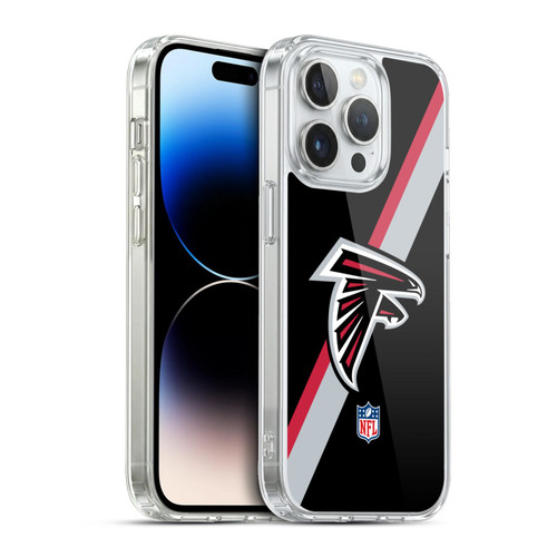 NFL Atlanta Falcons Logo Stripes Soft Gel Case for Apple iPhone 13 Pro & MagSafe