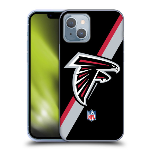 NFL Atlanta Falcons Logo Stripes Soft Gel Case for Apple iPhone 14