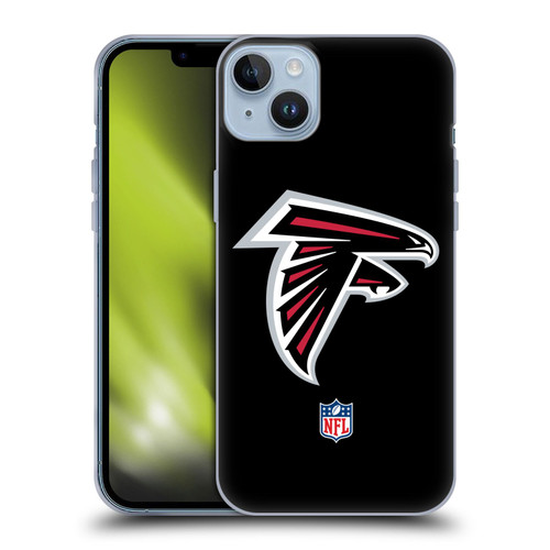 NFL Atlanta Falcons Logo Plain Soft Gel Case for Apple iPhone 14 Plus