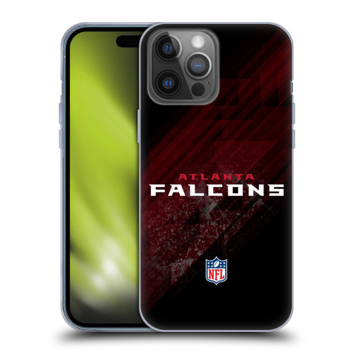 NFL Atlanta Falcons Logo Blur Soft Gel Case for Apple iPhone 14 Pro Max