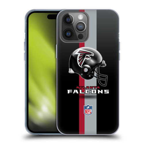 NFL Atlanta Falcons Logo Helmet Soft Gel Case for Apple iPhone 14 Pro Max