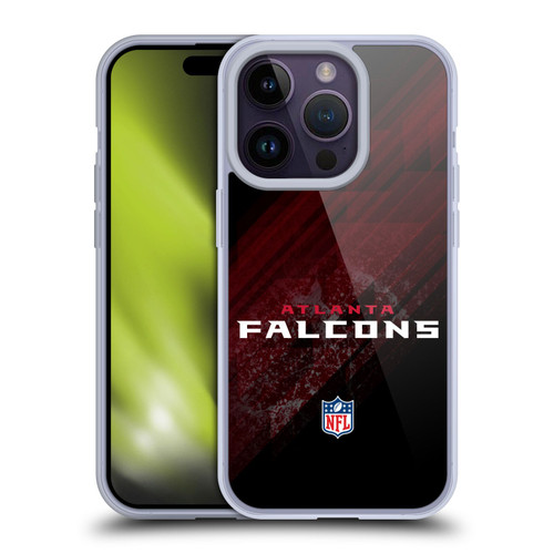 NFL Atlanta Falcons Logo Blur Soft Gel Case for Apple iPhone 14 Pro