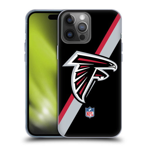 NFL Atlanta Falcons Logo Stripes Soft Gel Case for Apple iPhone 14 Pro Max