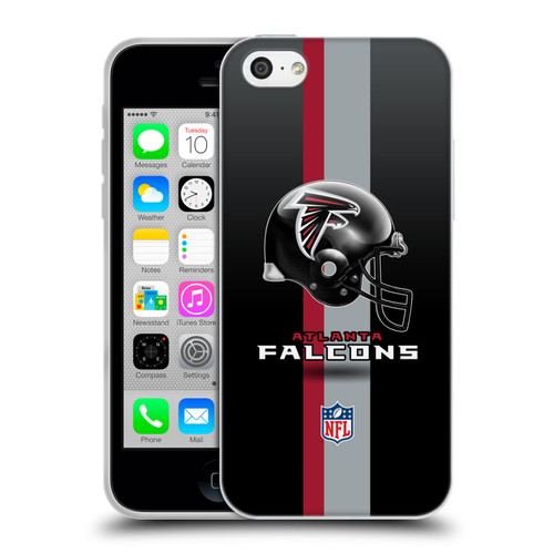 NFL Atlanta Falcons Logo Helmet Soft Gel Case for Apple iPhone 5c
