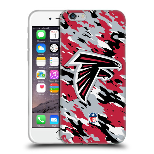 NFL Atlanta Falcons Logo Camou Soft Gel Case for Apple iPhone 6 / iPhone 6s