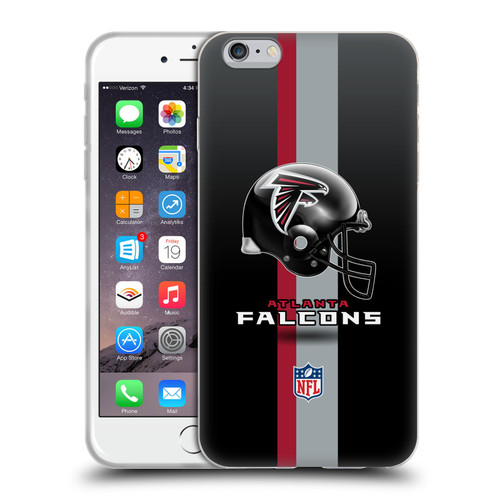 NFL Atlanta Falcons Logo Helmet Soft Gel Case for Apple iPhone 6 Plus / iPhone 6s Plus