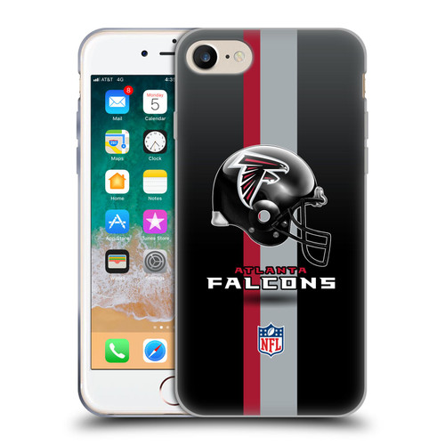 NFL Atlanta Falcons Logo Helmet Soft Gel Case for Apple iPhone 7 / 8 / SE 2020 & 2022