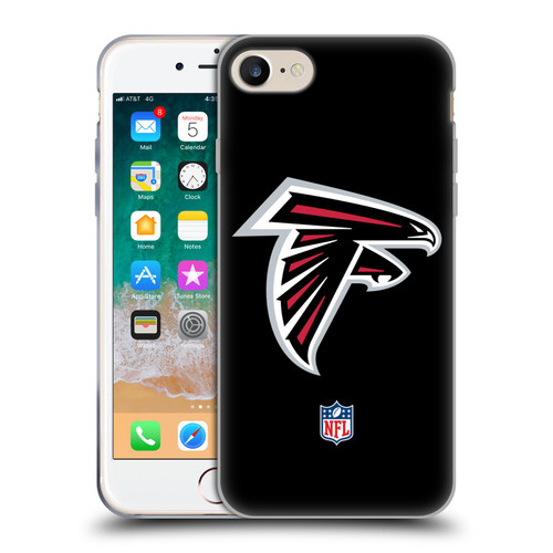 NFL Atlanta Falcons Logo Plain Soft Gel Case for Apple iPhone 7 / 8 / SE 2020 & 2022
