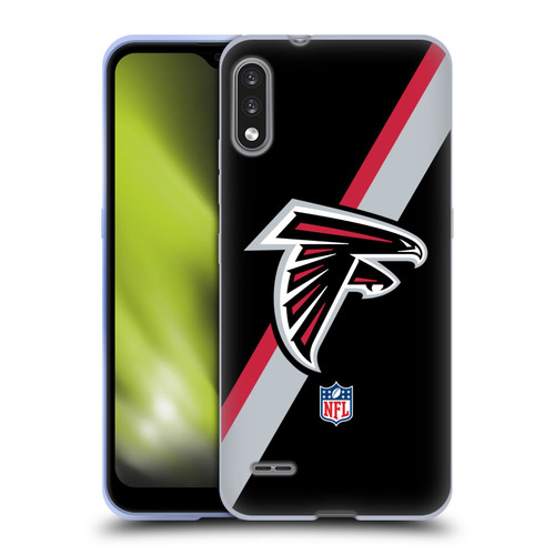 NFL Atlanta Falcons Logo Stripes Soft Gel Case for LG K22