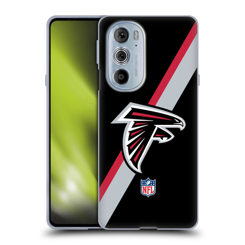 NFL Atlanta Falcons Logo Stripes Soft Gel Case for Motorola Edge X30