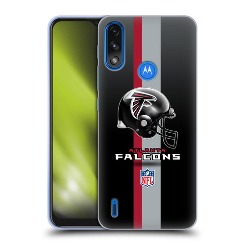 NFL Atlanta Falcons Logo Helmet Soft Gel Case for Motorola Moto E7 Power / Moto E7i Power