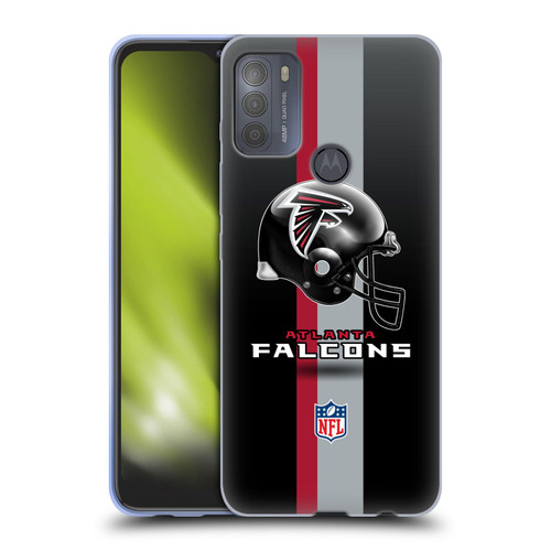 NFL Atlanta Falcons Logo Helmet Soft Gel Case for Motorola Moto G50