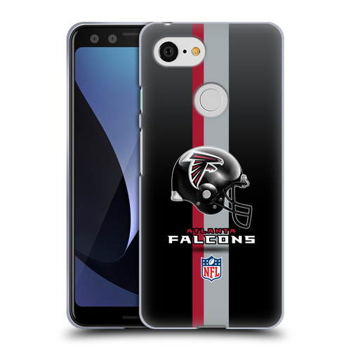 NFL Atlanta Falcons Logo Helmet Soft Gel Case for Google Pixel 3