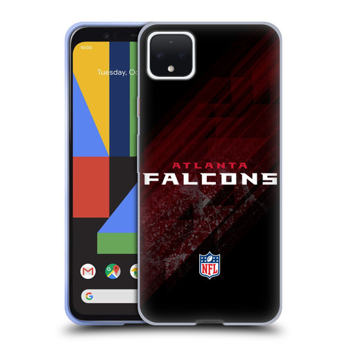 NFL Atlanta Falcons Logo Blur Soft Gel Case for Google Pixel 4 XL