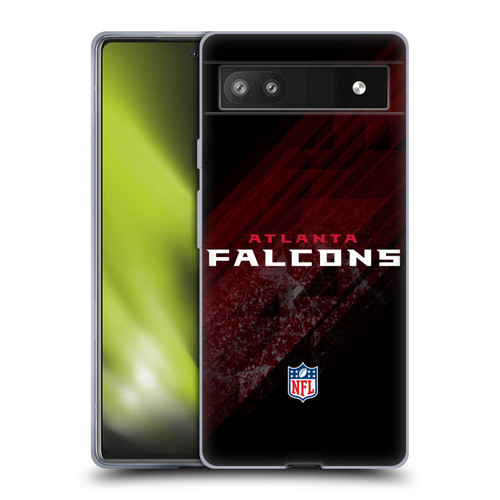 NFL Atlanta Falcons Logo Blur Soft Gel Case for Google Pixel 6a