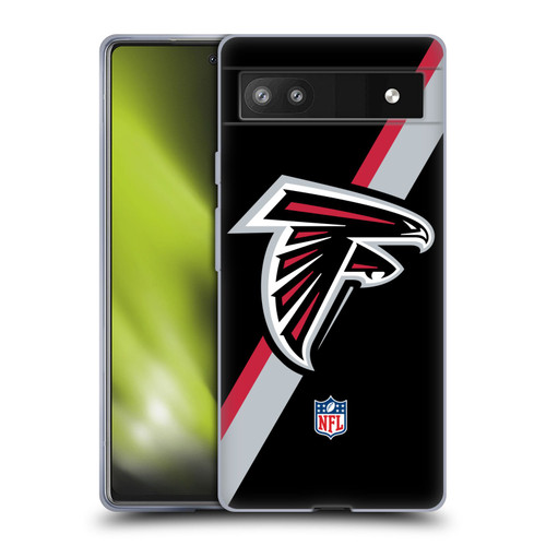 NFL Atlanta Falcons Logo Stripes Soft Gel Case for Google Pixel 6a