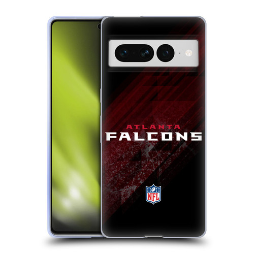 NFL Atlanta Falcons Logo Blur Soft Gel Case for Google Pixel 7 Pro