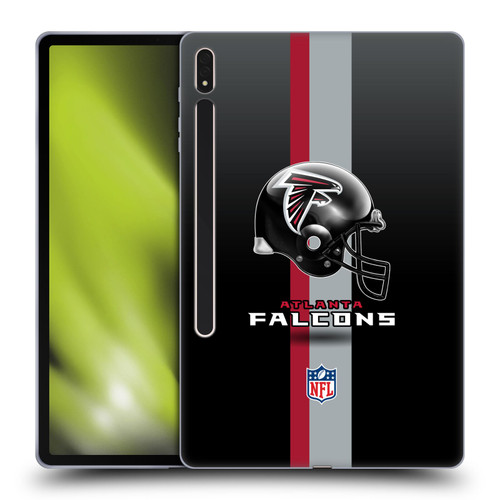 NFL Atlanta Falcons Logo Helmet Soft Gel Case for Samsung Galaxy Tab S8 Plus