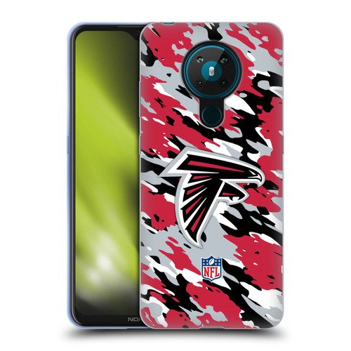 NFL Atlanta Falcons Logo Camou Soft Gel Case for Nokia 5.3