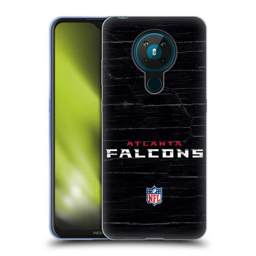 NFL Atlanta Falcons Logo Distressed Look Soft Gel Case for Nokia 5.3
