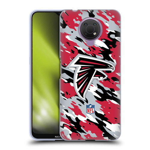 NFL Atlanta Falcons Logo Camou Soft Gel Case for Nokia G10