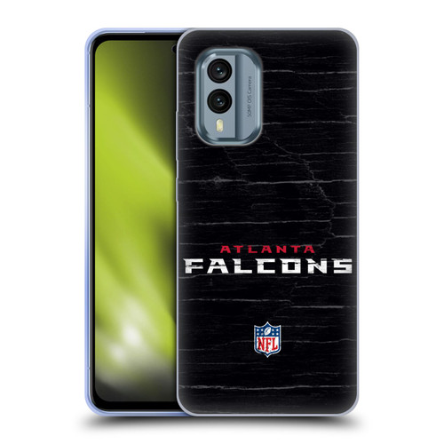 NFL Atlanta Falcons Logo Distressed Look Soft Gel Case for Nokia X30