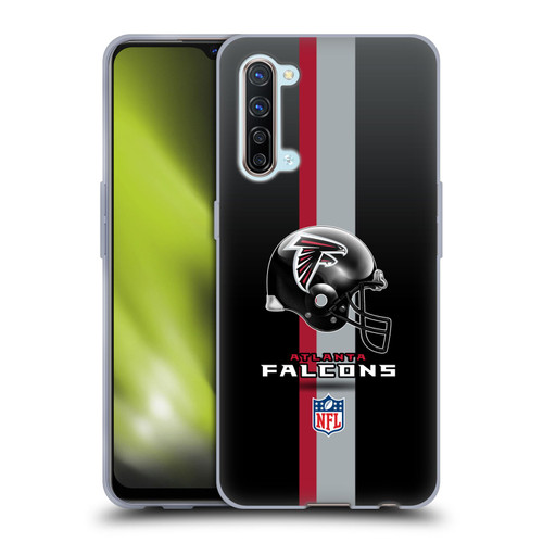 NFL Atlanta Falcons Logo Helmet Soft Gel Case for OPPO Find X2 Lite 5G