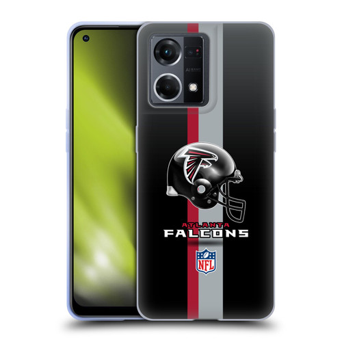 NFL Atlanta Falcons Logo Helmet Soft Gel Case for OPPO Reno8 4G