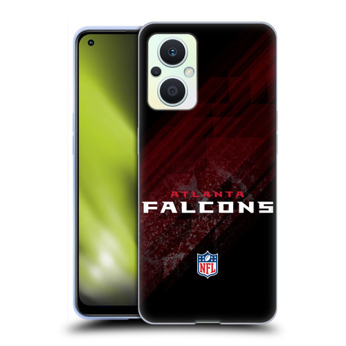 NFL Atlanta Falcons Logo Blur Soft Gel Case for OPPO Reno8 Lite