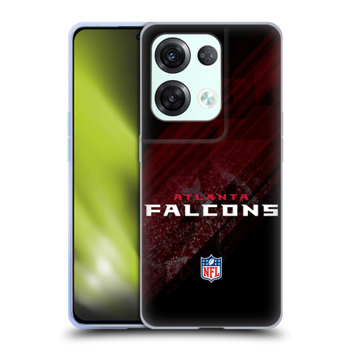 NFL Atlanta Falcons Logo Blur Soft Gel Case for OPPO Reno8 Pro