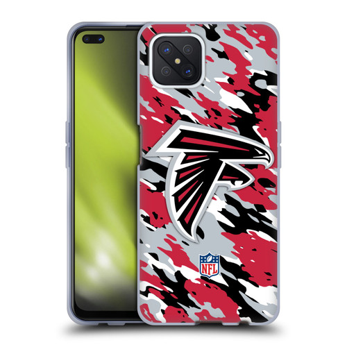 NFL Atlanta Falcons Logo Camou Soft Gel Case for OPPO Reno4 Z 5G