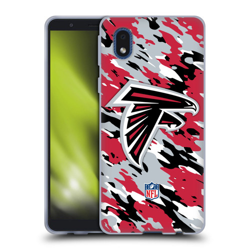 NFL Atlanta Falcons Logo Camou Soft Gel Case for Samsung Galaxy A01 Core (2020)
