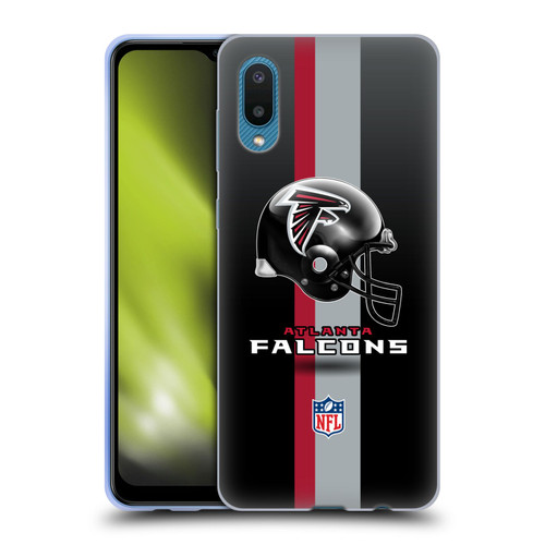 NFL Atlanta Falcons Logo Helmet Soft Gel Case for Samsung Galaxy A02/M02 (2021)