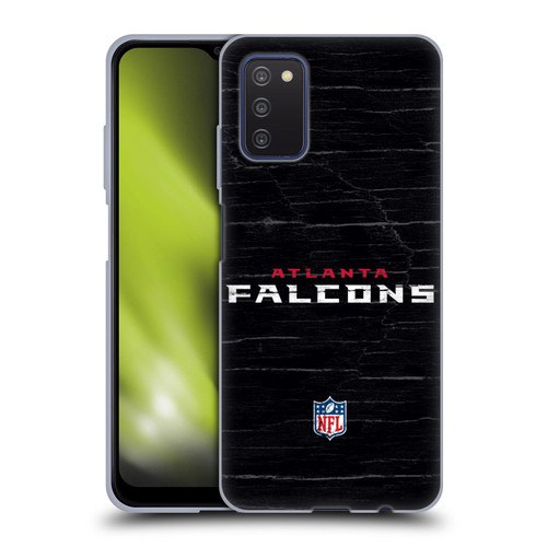 NFL Atlanta Falcons Logo Distressed Look Soft Gel Case for Samsung Galaxy A03s (2021)