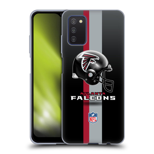 NFL Atlanta Falcons Logo Helmet Soft Gel Case for Samsung Galaxy A03s (2021)