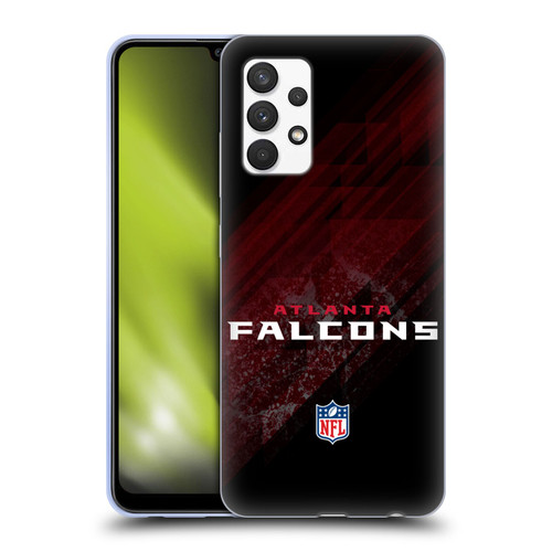 NFL Atlanta Falcons Logo Blur Soft Gel Case for Samsung Galaxy A32 (2021)