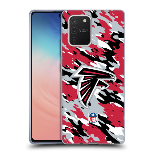NFL Atlanta Falcons Logo Camou Soft Gel Case for Samsung Galaxy S10 Lite