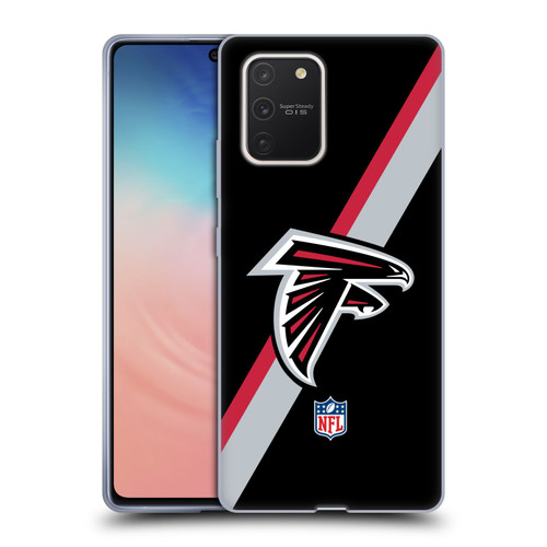 NFL Atlanta Falcons Logo Stripes Soft Gel Case for Samsung Galaxy S10 Lite