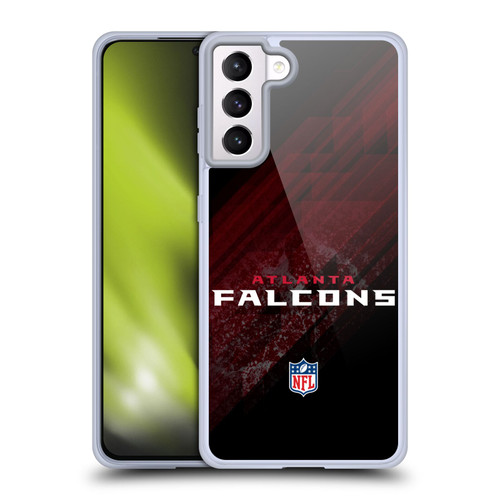 NFL Atlanta Falcons Logo Blur Soft Gel Case for Samsung Galaxy S21+ 5G
